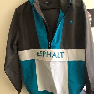 Asphalt Yacht Club Windbreaker with Pockets Small